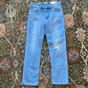 LOFT Mid-Rise Straight Leg Jeans